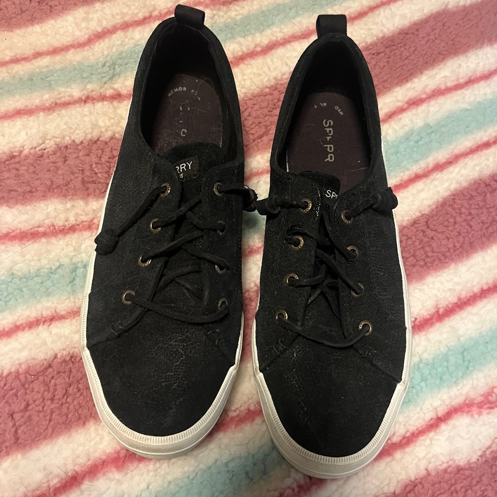 Gently worn platform sneaker